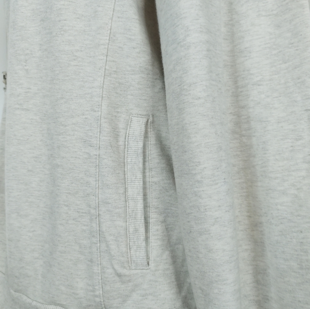 Banana Republic ivory & gray heathered lightweight zip up jacket - Picture 12 of 15